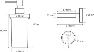 Дозатор Bemeta Dark 104109010